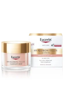 Eucerin Hyaluron-Filler + Elasticity Soin de Jour Rose SPF 30 – Crème Anti-Âge Éclat Instantané | Algérie