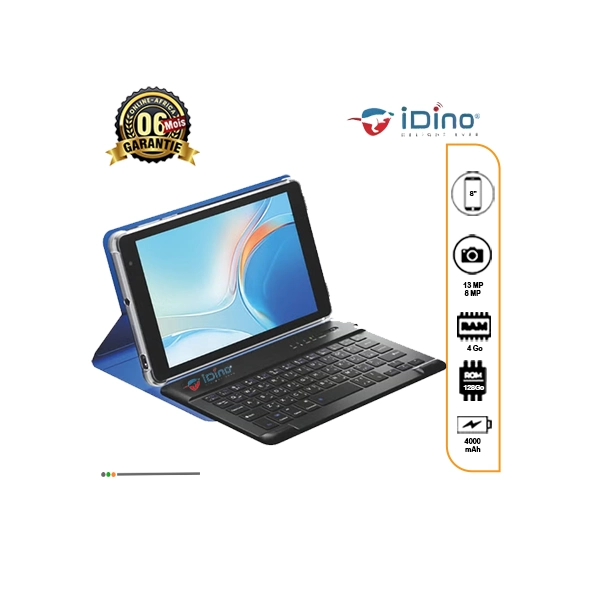Tablette IDINO Notepad 25 – 256/8Go – 8 pouces HD – SIM – 06 mois – Image 2