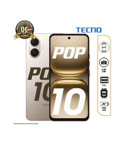 Alternative view of Tecno pop 10 – 64/3Go – 6.67 pouces – 5000mAh – 13MP/8MP – 06 mois