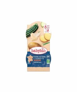 Babybio Plat bébé soir dès 6 mois Pomme de terre Courgette et Parmesan- 2x200g