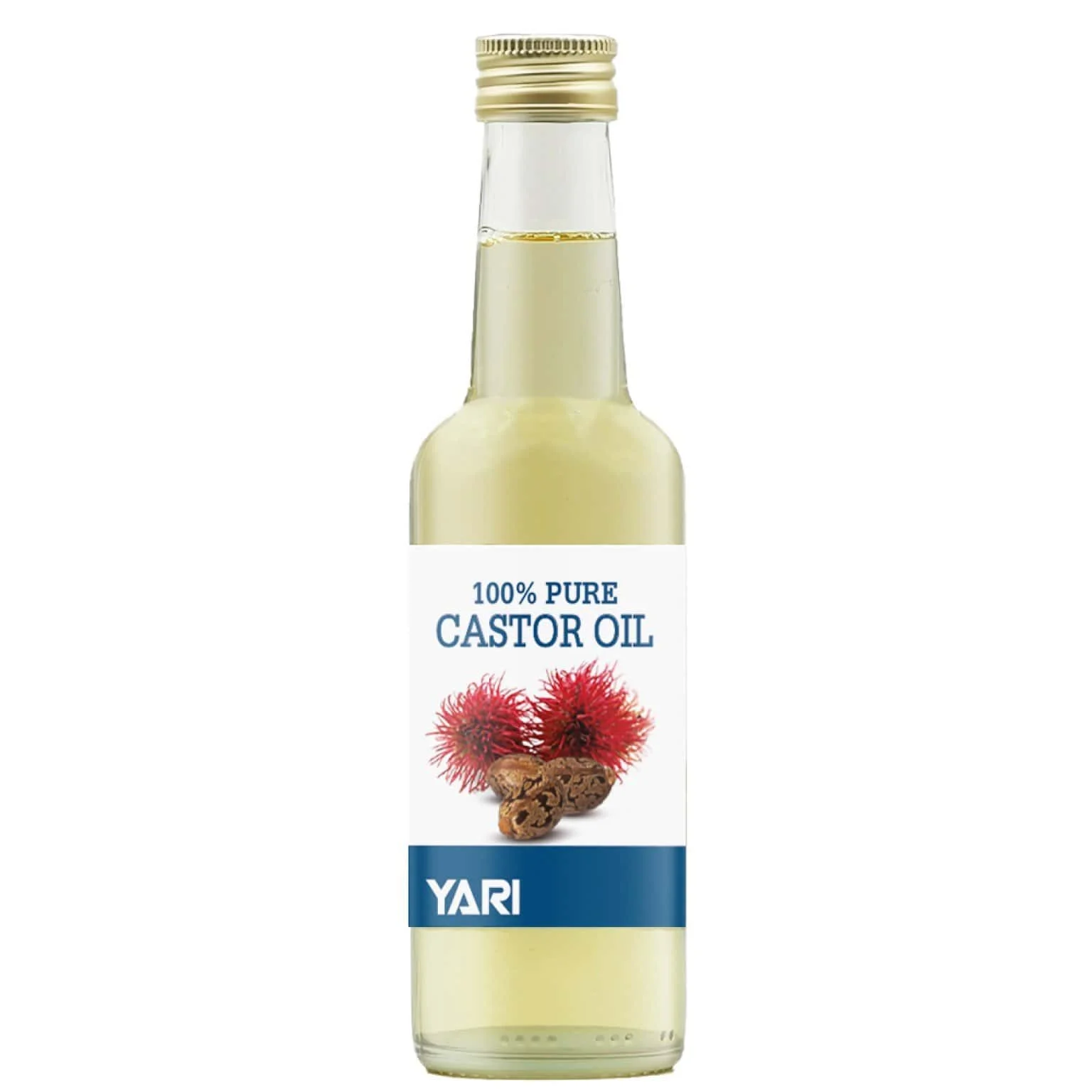 YARI Huile de Ricin 100% Pure 250ml Pousse Cheveux Cils | Skinoor